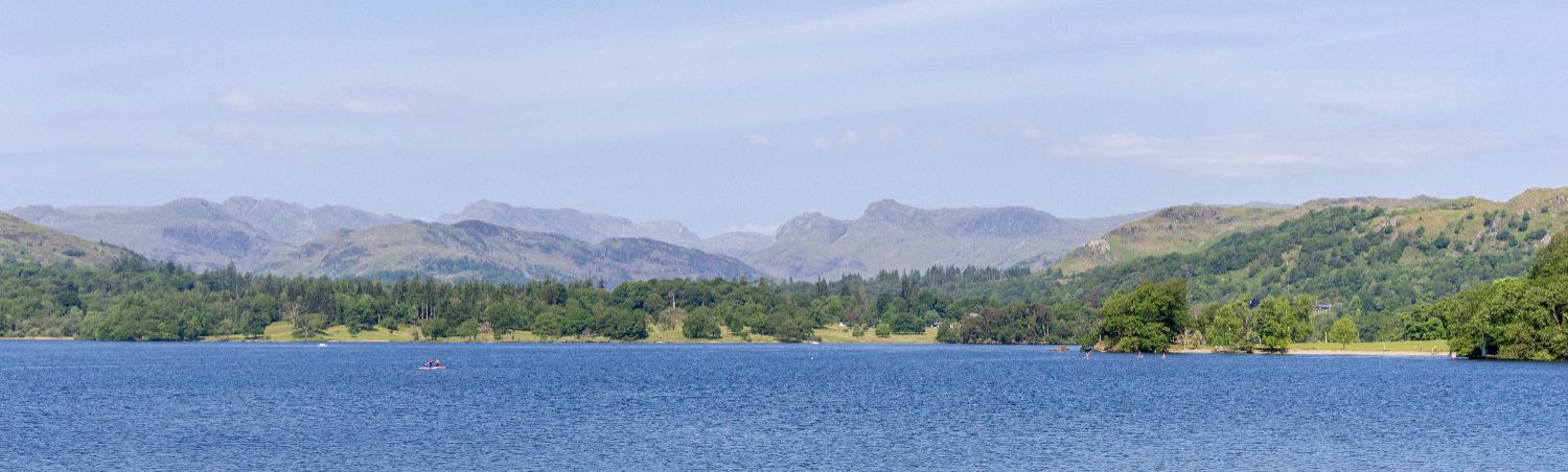Motorcycle rider in the Lake District